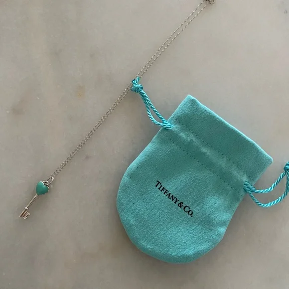 Tiffany & Co. Silver Key Necklace - Picture 1 of 3